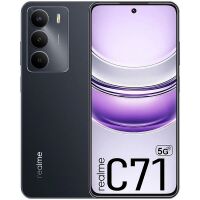 Imagem de Celular realme C71 5G RMX3943 NFC Dual SIM de 256GB 8GB RAM de 6.67 50MP 8MP - Carbon Black (Anatel)